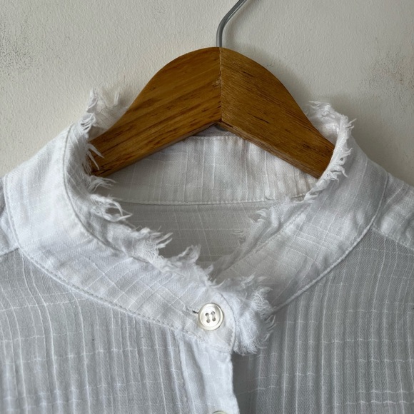 Raquel Allegra Shirred Blouse - Washed White size 2 - Picture 5 of 16